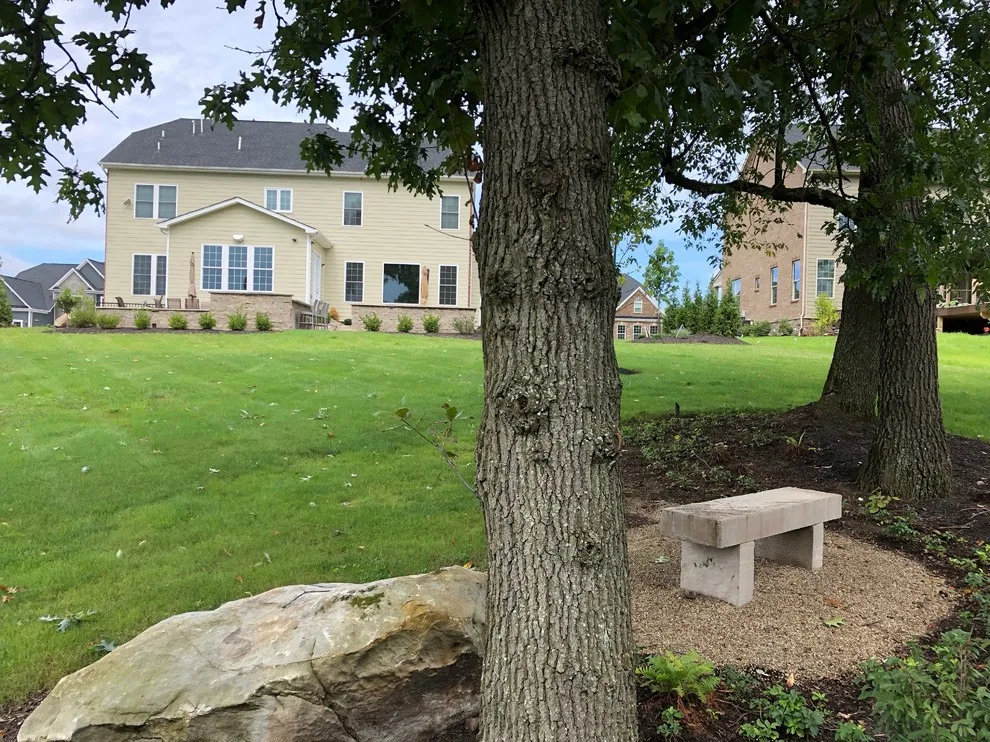 Outdoor Living Space with Fire Pit and Kitchen by Blue Fox Landscape Design Inc - Photo 6