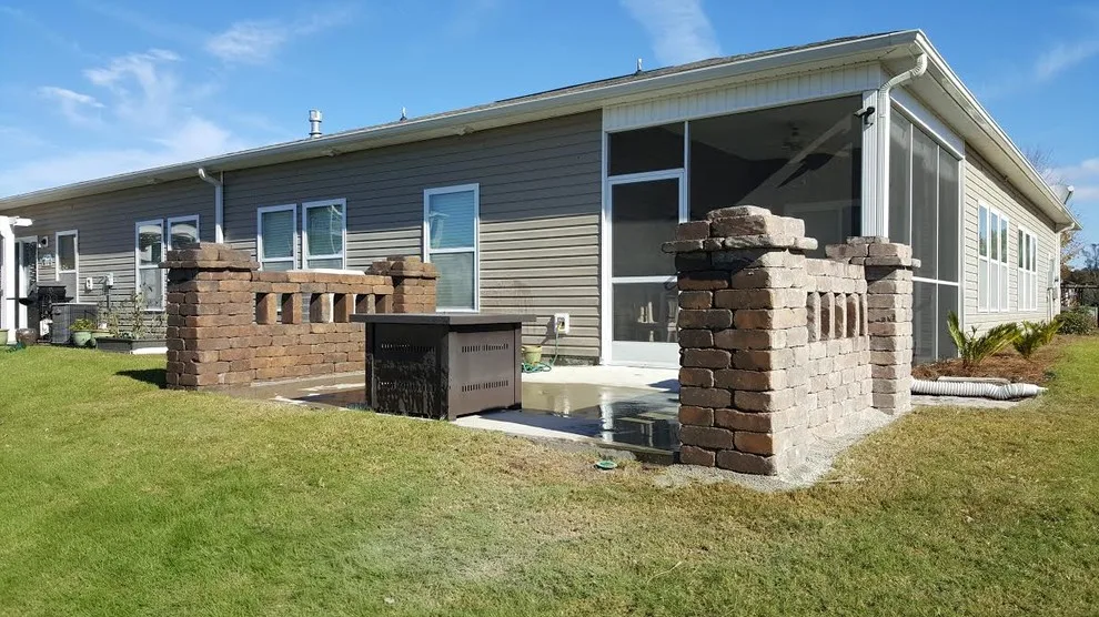 Patio with Block Walls by Elite Coastal Landscaping LLC - Photo 3