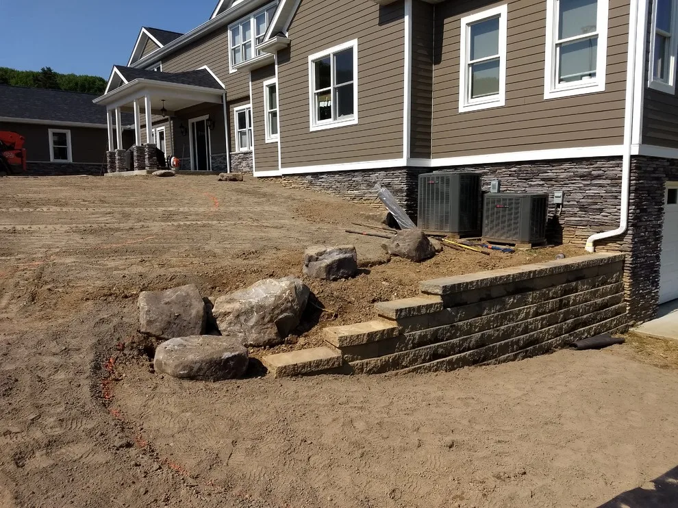 Entrance Landscape, Pathway, and Driveway by Blue Fox Landscape Design Inc - Photo 4