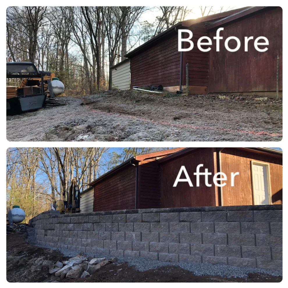 Outdoor Retaining Wall by Rhino Excavation - Photo 2