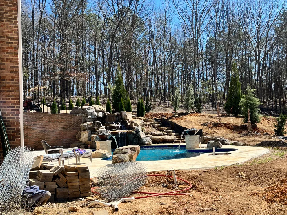 Poolside Landscape Installation by Crider Landscaping - Photo 5
