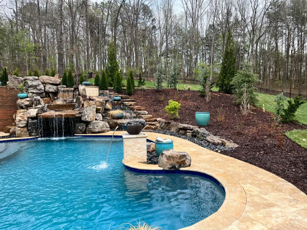 Poolside Landscape Installation by Crider Landscaping - Photo 3