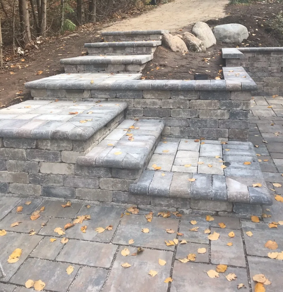 Lakefront Cottage Steps at Walloon Lake, Petoskey MI by Michigan Pete Landscaping - Photo 3