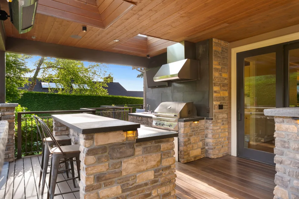 Yarrow Point Triangular Roof Outdoor Space by London Design Build - Photo 16