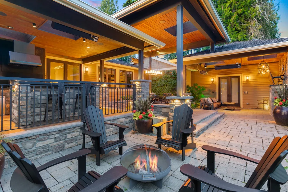Yarrow Point Triangular Roof Outdoor Space by London Design Build - Photo 18