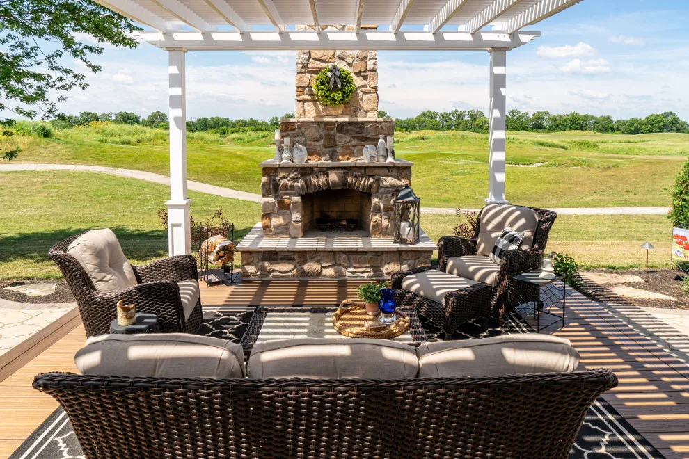 Triple Room Design for the Patio by Okaw Prairie Landscapes - Photo 9