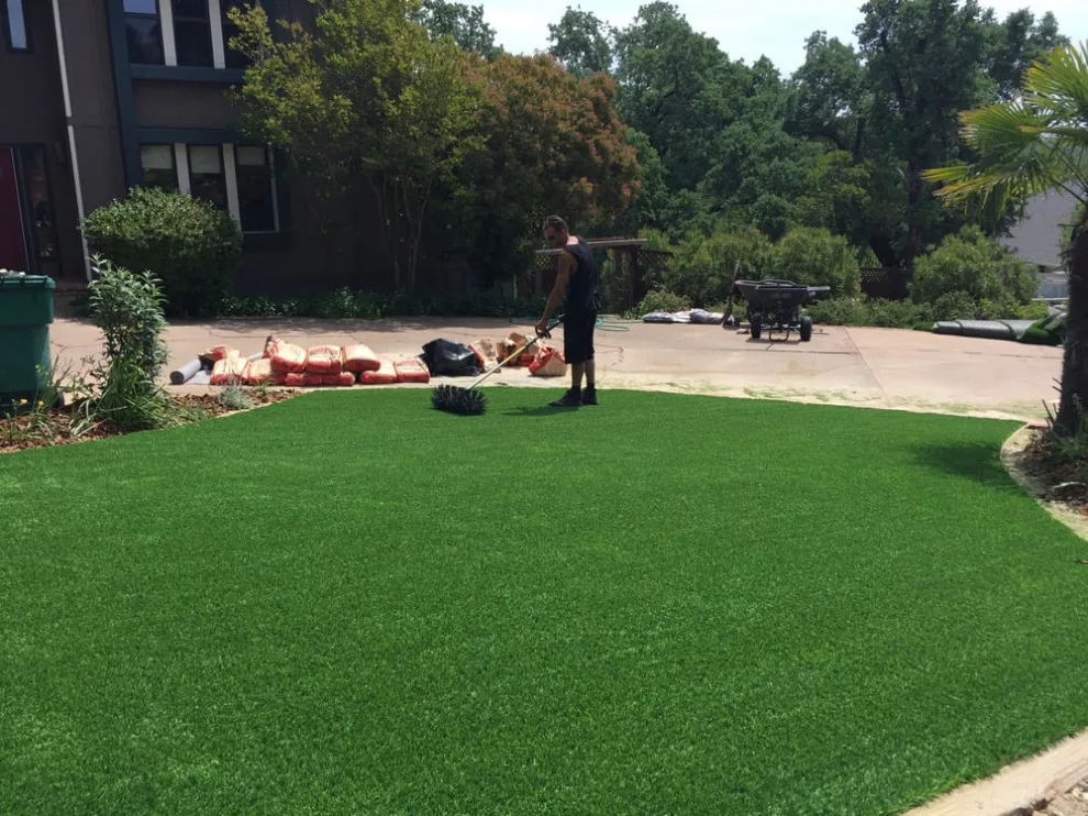 Synthetic Lawn Installation - Artificial Grass by Nickel Creek Landscape & Design - Photo 14