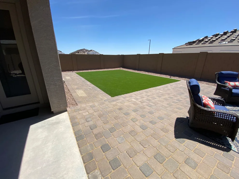 Synthetic turf and paving stones by AZ Custom Landscaping - Photo 5