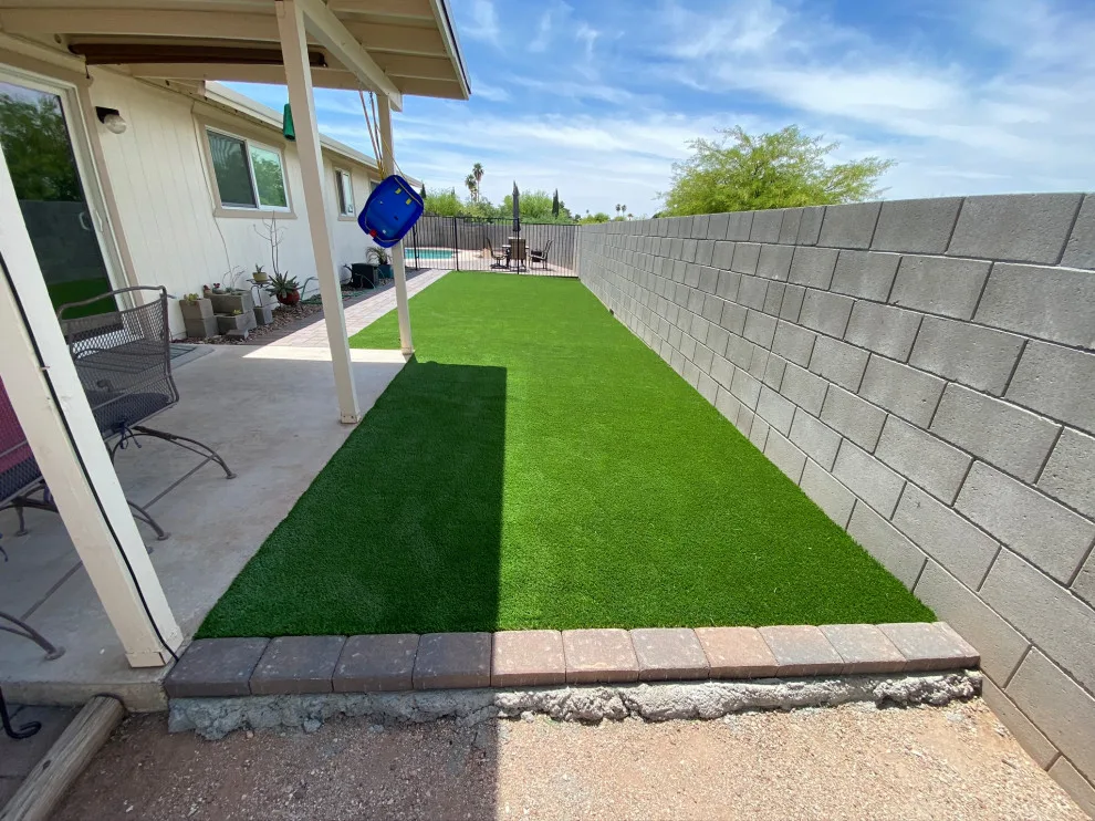 Synthetic turf and paving stones by AZ Custom Landscaping - Photo 3