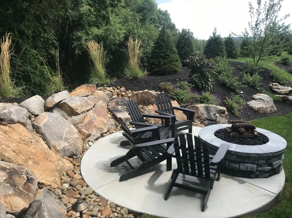 Outdoor Fire Pit by Blue Fox Landscape Design Inc - Photo 2