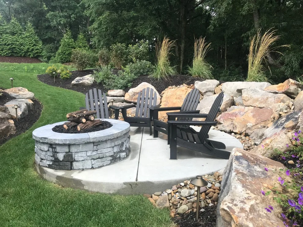 Outdoor Fire Pit by Blue Fox Landscape Design Inc - Photo 4