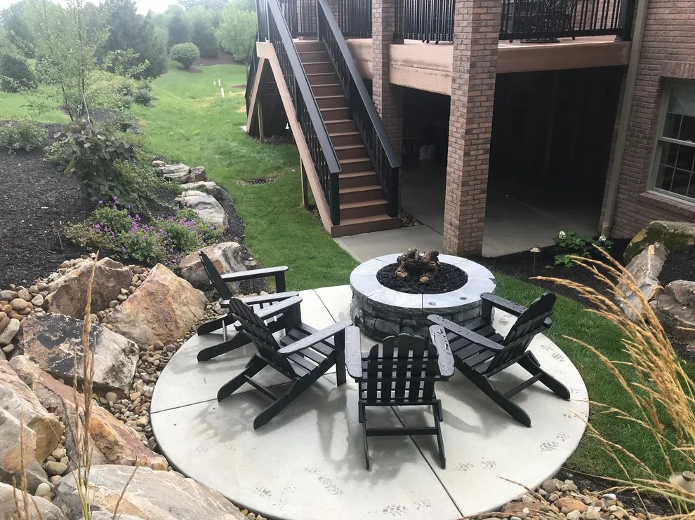 Outdoor Fire Pit by Blue Fox Landscape Design Inc - Photo 6