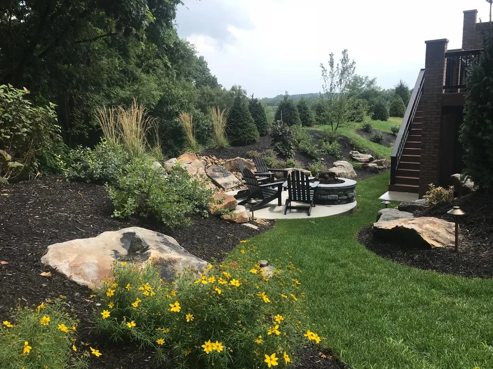 Outdoor Fire Pit by Blue Fox Landscape Design Inc - Photo 5