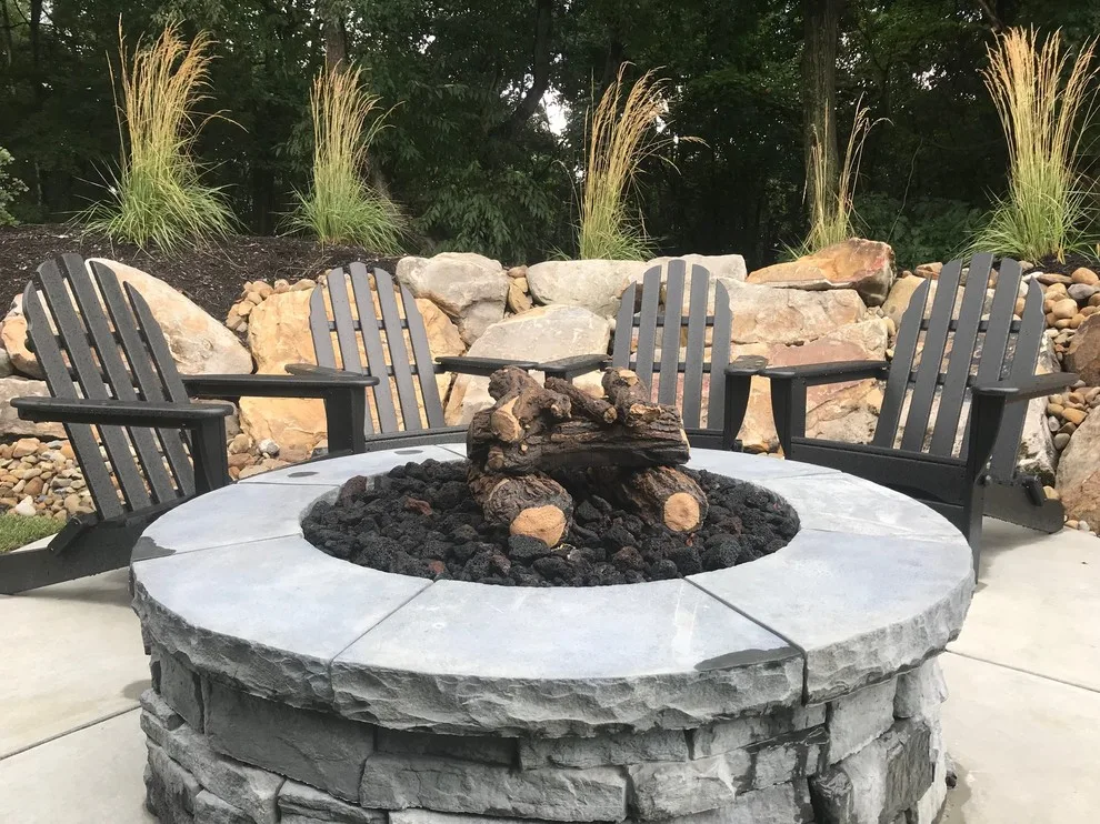 Outdoor Fire Pit by Blue Fox Landscape Design Inc - Photo 3