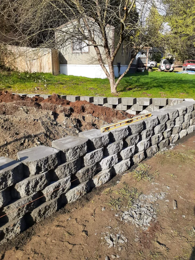 Retaining Wall Block by All Seasons Landscaping Of Mason County LLC - Photo 4