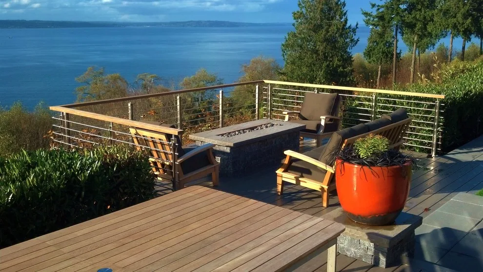 Seattle View Deck and Firepit by London Design Build - Photo 8