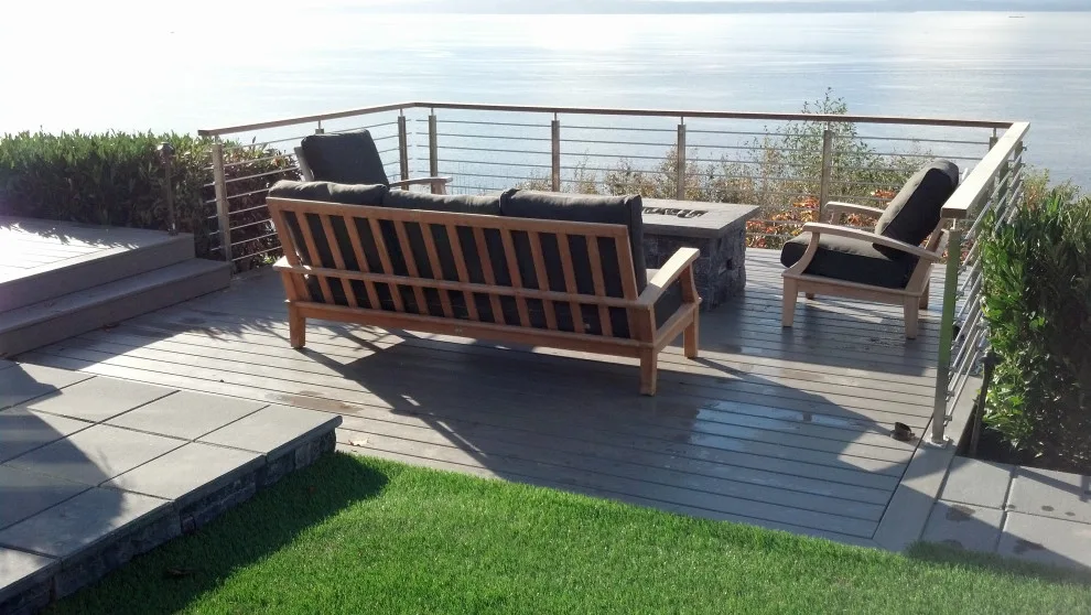 Seattle View Deck and Firepit by London Design Build - Photo 2