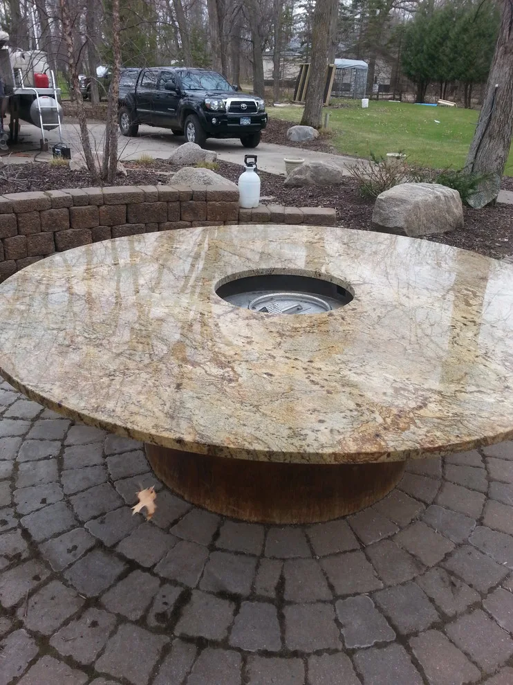 Bespoke Granite Fire Pit by Precision Landscape & Irrigation, LLC - Photo 5
