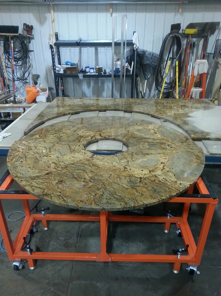 Bespoke Granite Fire Pit by Precision Landscape & Irrigation, LLC - Photo 4