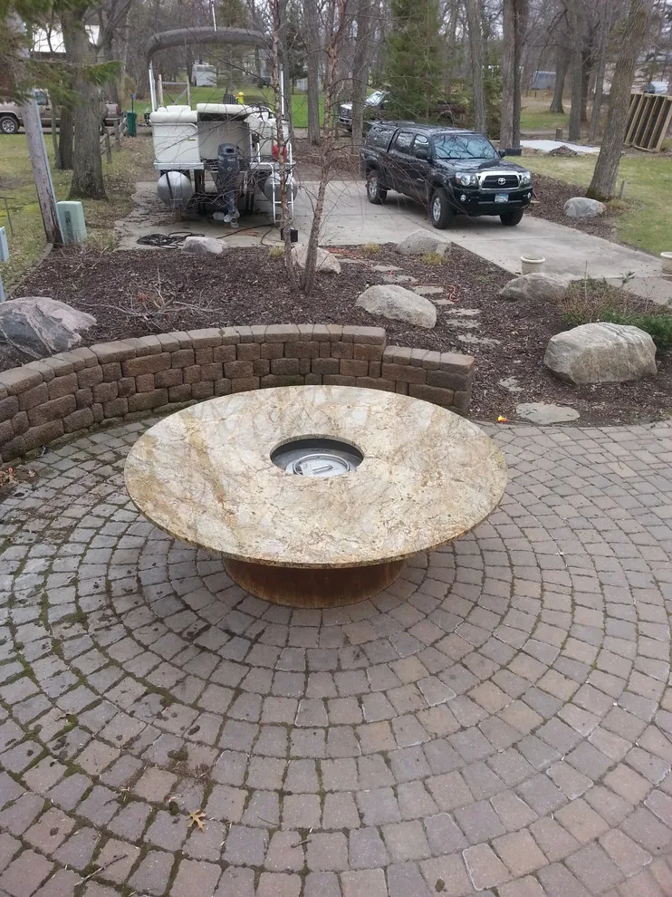 Bespoke Granite Fire Pit by Precision Landscape & Irrigation, LLC - Photo 3