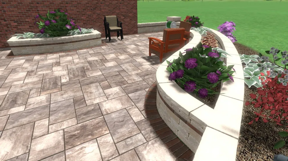 Spacious Patio for Families by Schellhaas Landscape Construction - Photo 9
