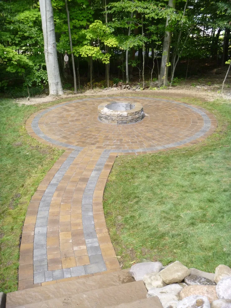 Outdoor Fireplace and Stone Pathway by Marlinski Landscape & Stone Work - Photo 2