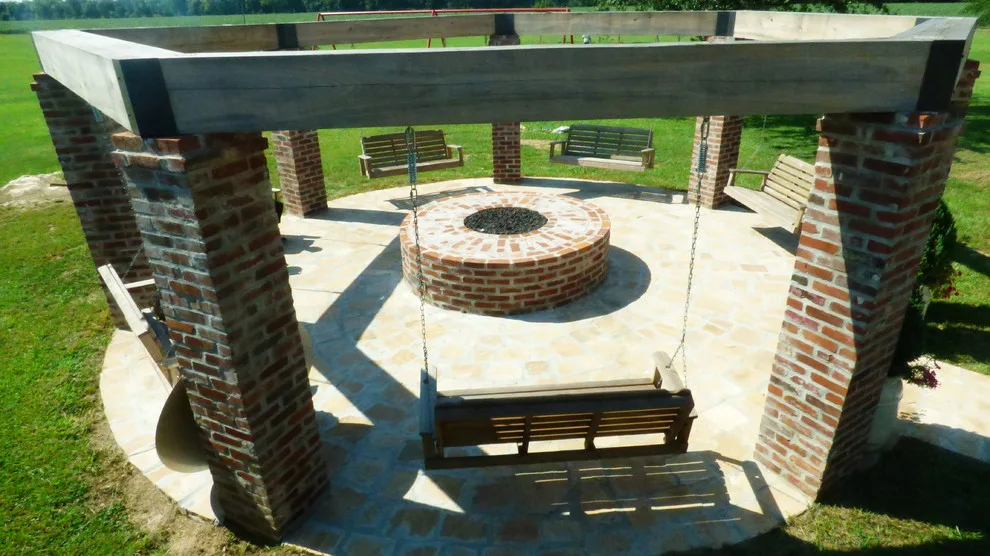 Fire Pit and Swing Outdoor Living Area by Lollys Gardening - Photo 4