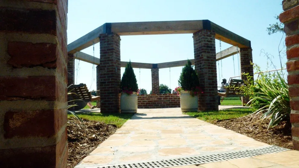 Fire Pit and Swing Outdoor Living Area by Lollys Gardening - Photo 2