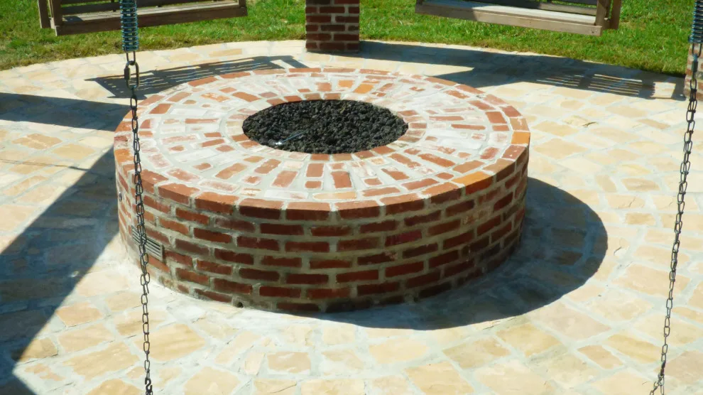 Fire Pit and Swing Outdoor Living Area by Lollys Gardening - Photo 6