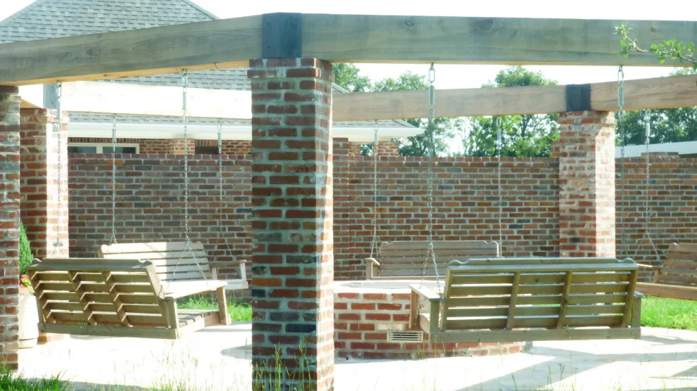 Fire Pit and Swing Outdoor Living Area by Lollys Gardening - Photo 7