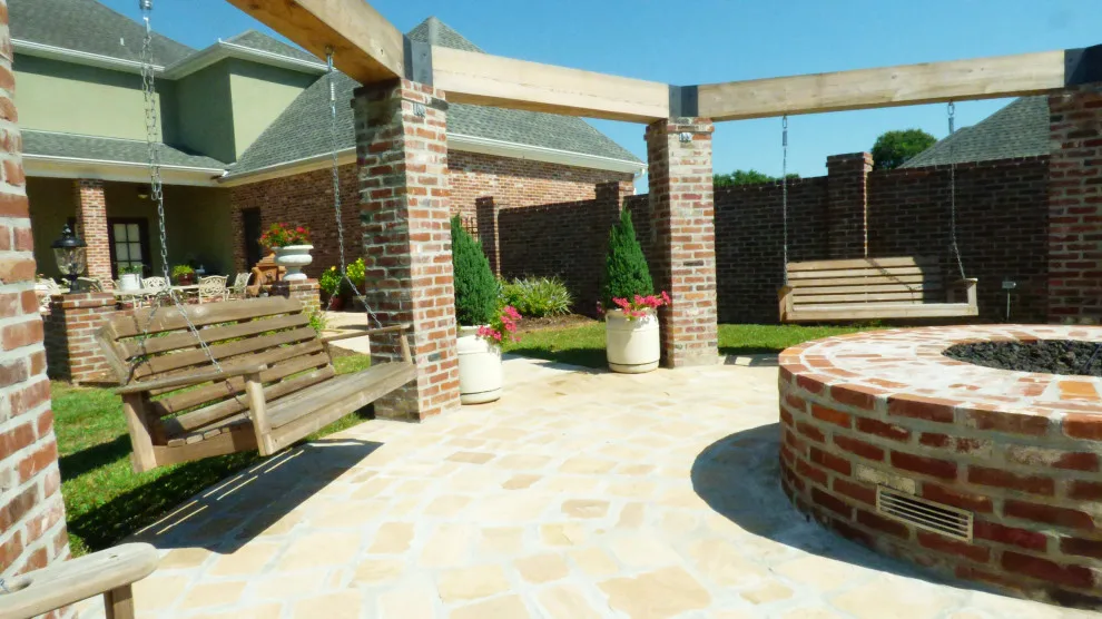Fire Pit and Swing Outdoor Living Area by Lollys Gardening - Photo 5