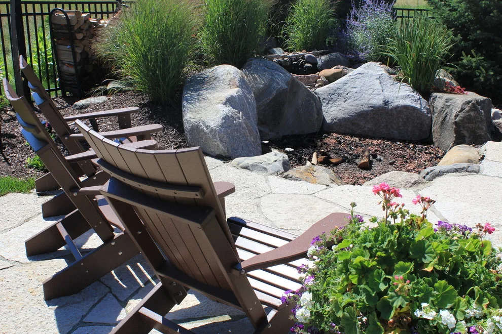 Stone Patio and Outdoor Fireplace by The Bruce Company - Photo 3