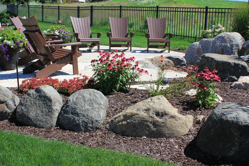 Stone Patio and Outdoor Fireplace by The Bruce Company - Photo 13