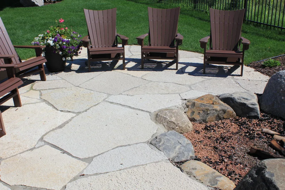 Stone Patio and Outdoor Fireplace by The Bruce Company - Photo 2