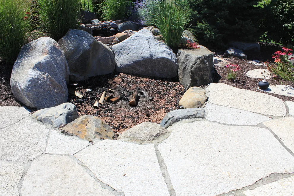 Stone Patio and Outdoor Fireplace by The Bruce Company - Photo 5