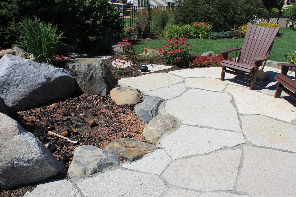 Stone Patio and Outdoor Fireplace by The Bruce Company - Photo 16