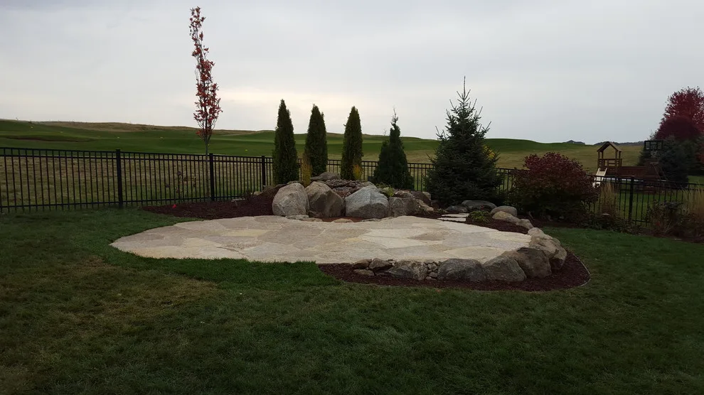 Stone Patio and Outdoor Fireplace by The Bruce Company - Photo 10
