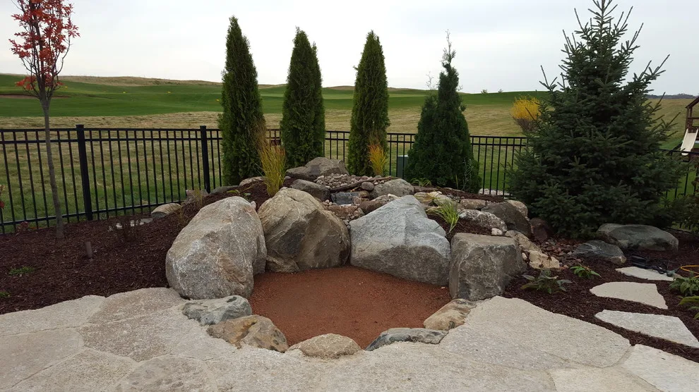 Stone Patio and Outdoor Fireplace by The Bruce Company - Photo 4