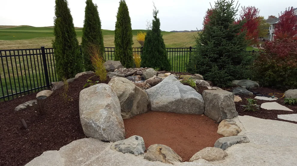 Stone Patio and Outdoor Fireplace by The Bruce Company - Photo 8