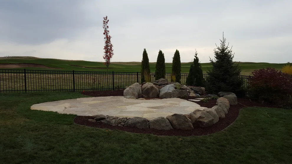 Stone Patio and Outdoor Fireplace by The Bruce Company - Photo 6
