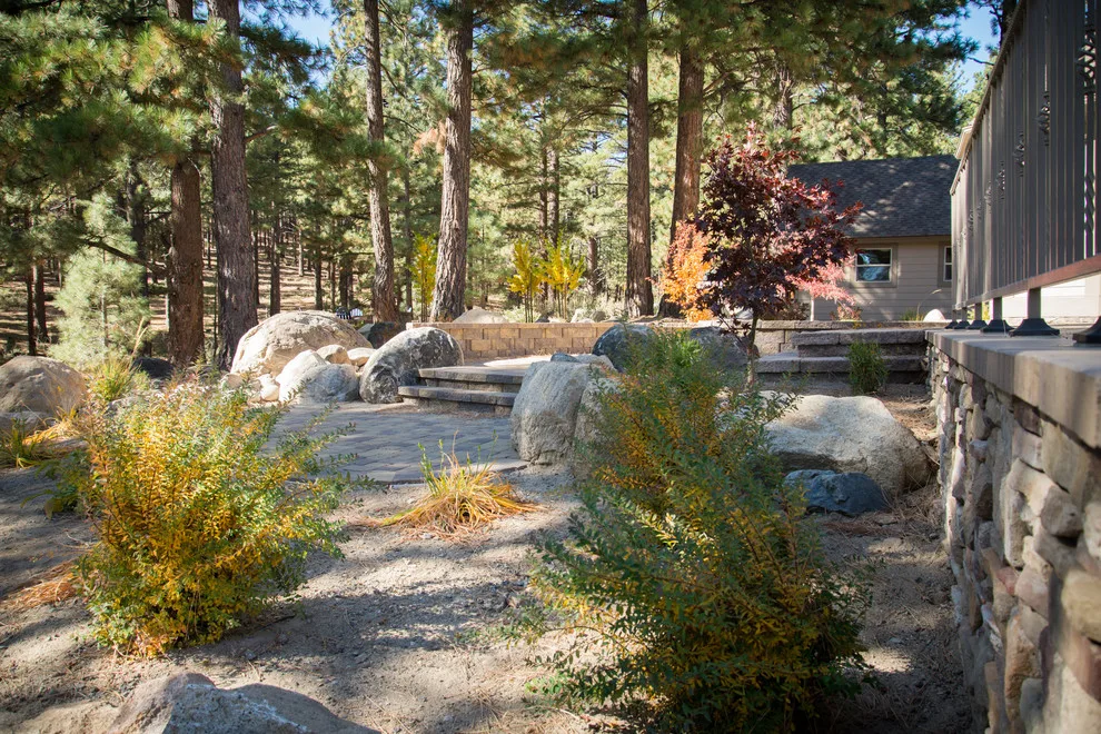 Backyard Renovation for a Forest Home by Gail Willey Landscaping & Colorock - Photo 9