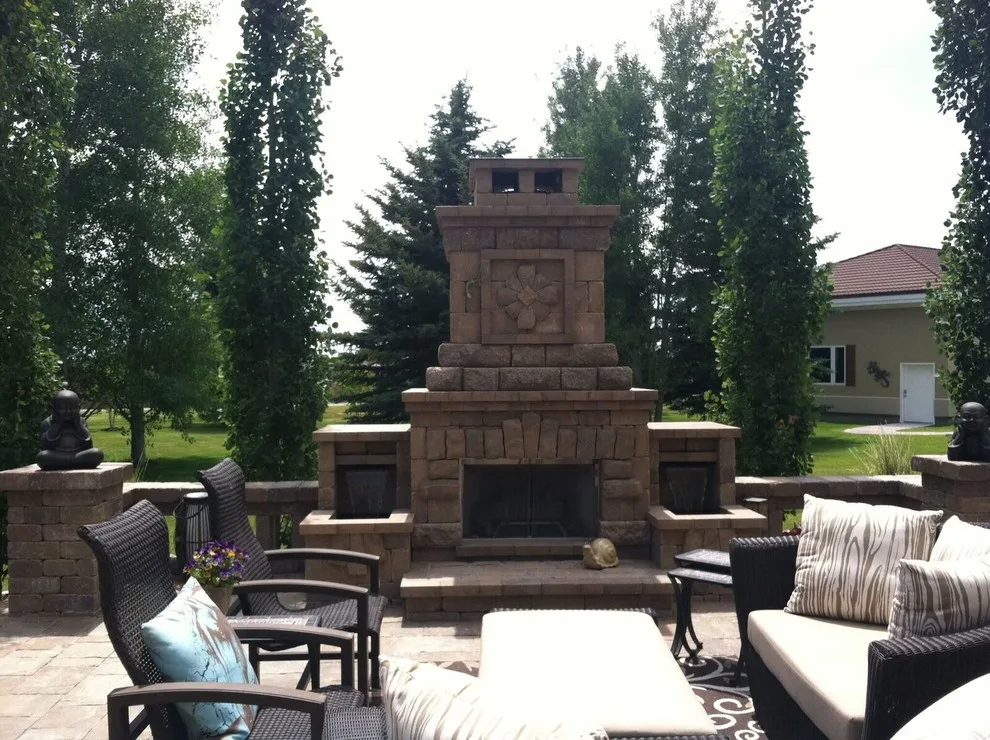 Personalized Paver Patio with Fireplace by Norlen Landscaping, LLC - Photo 2