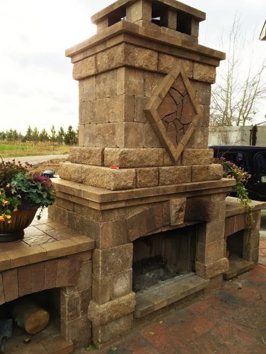 Personalized Paver Patio with Fireplace by Norlen Landscaping, LLC - Photo 3