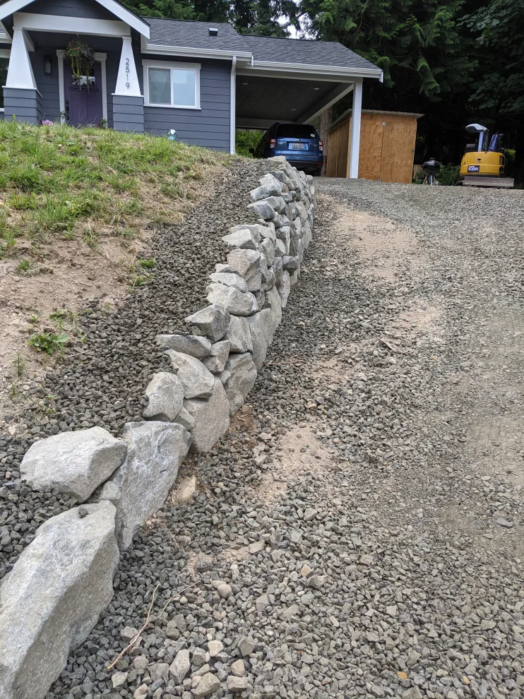 Granite Stone Retaining Walls by All Seasons Landscaping Of Mason County LLC - Photo 7