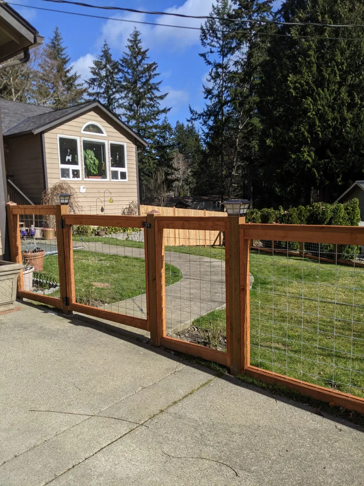 Hog Wire Fencing Panels, Caps, and Custom Gates by All Seasons Landscaping Of Mason County LLC - Photo 8