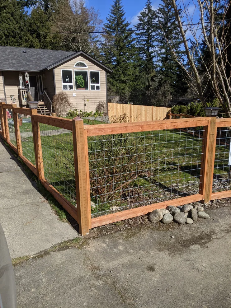 Hog Wire Fencing Panels, Caps, and Custom Gates by All Seasons Landscaping Of Mason County LLC - Photo 4