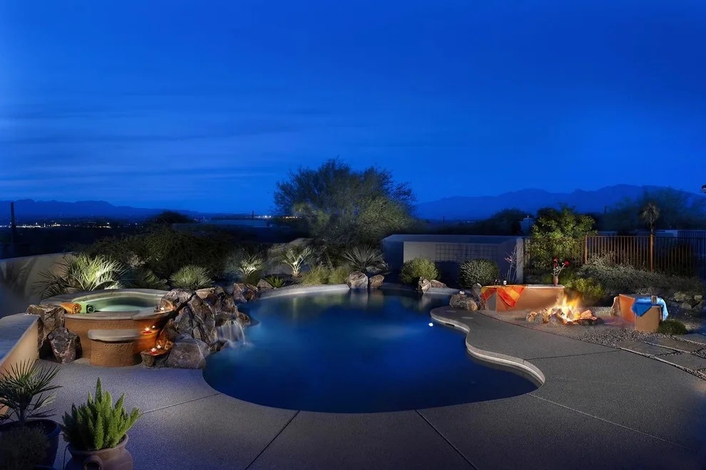 Desert Southwest Poolside Landscaping by Sonoran Gardens Landscape, Design & Construction - Photo 9