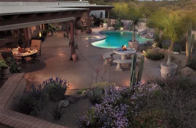 Desert Southwest Poolside Landscaping by Sonoran Gardens Landscape, Design & Construction - Photo 7