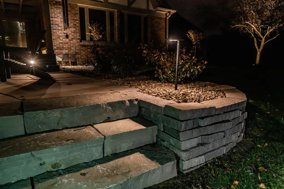 Outdoor Illumination Design by Okaw Prairie Landscapes - Photo 10