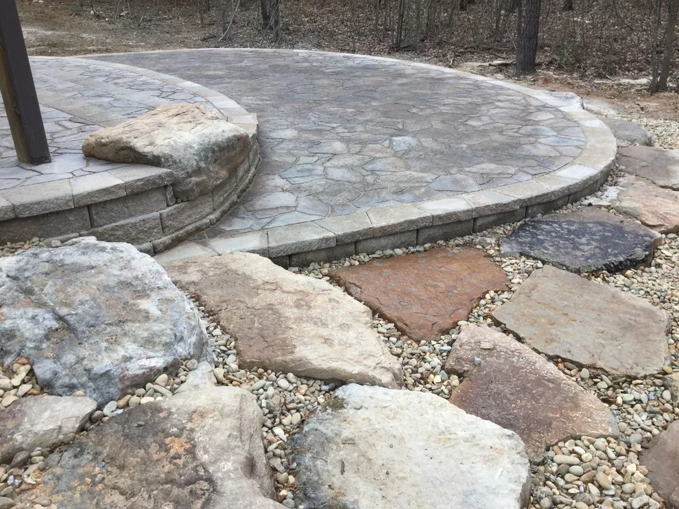 Layered Patio with Koi Pond and Water Features by McCormick Landscaping / Aquatic Solutions - Photo 4
